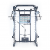 MULTISTATION GYM POWER+ VIS A VIS REGLABLE+CADRE GUIDE  PROFESSIONNEL MODÈLE NEUF