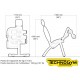 DIMENSIONS LEG CURL / LEG EXTENSION TECHNOGYM EASYLINE 