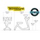 DIMENSIONS BICEPS TRICEPS TECHNOGYM EASY LINE OCCASION