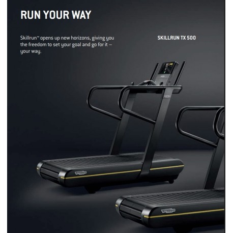 TAPIS DE COURSE TECHNOGYM SKILLRUN LIVE TX 500 OCCASION RECONDITIONNÉE GARANTIE 2 ANS