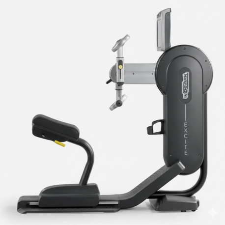 VELO A BRAS TECHNOGYM TOP UNITY LIVE OCCASION RECONDITIONNE GARANTIE 2 ANS 