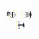 VELO A BRAS TECHNOGYM TOP UNITY LIVE OCCASION RECONDITIONNE GARANTIE 2 ANS 