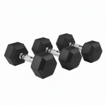 KIT 13 PAIRES D'HALTÈRES HEXAGONALES DE 5 À 35 KG + RACK 3 ETAGES NEUFS